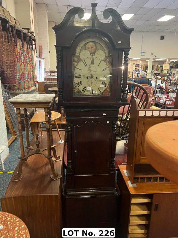 MAHOGANY GRANDFATHER CLOCK Southgate Auction Rooms