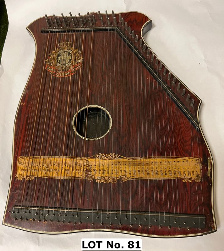 ANTIQUE SCHUTE MARKE ZITHER PIANO HARP CIRCA 1870 - Southgate Auction Rooms
