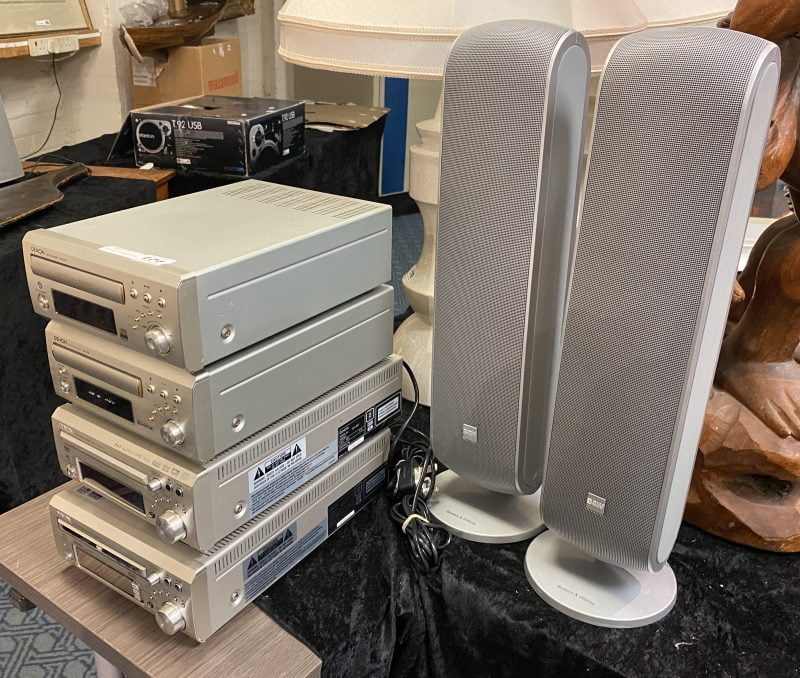 DENON SURROUND SYSTEM WITH B & W SPEAKERS Southgate Auction Rooms