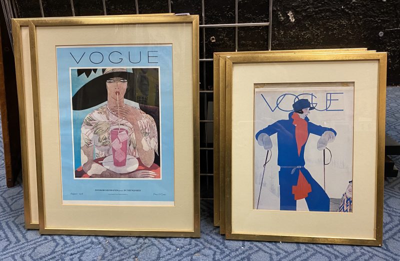 6 FRAMED VOGUE PRINTS Southgate Auction Rooms