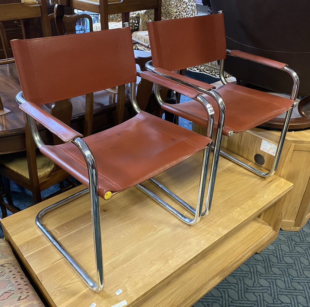 PAIR OF RETRO CHAIRS Southgate Auction Rooms