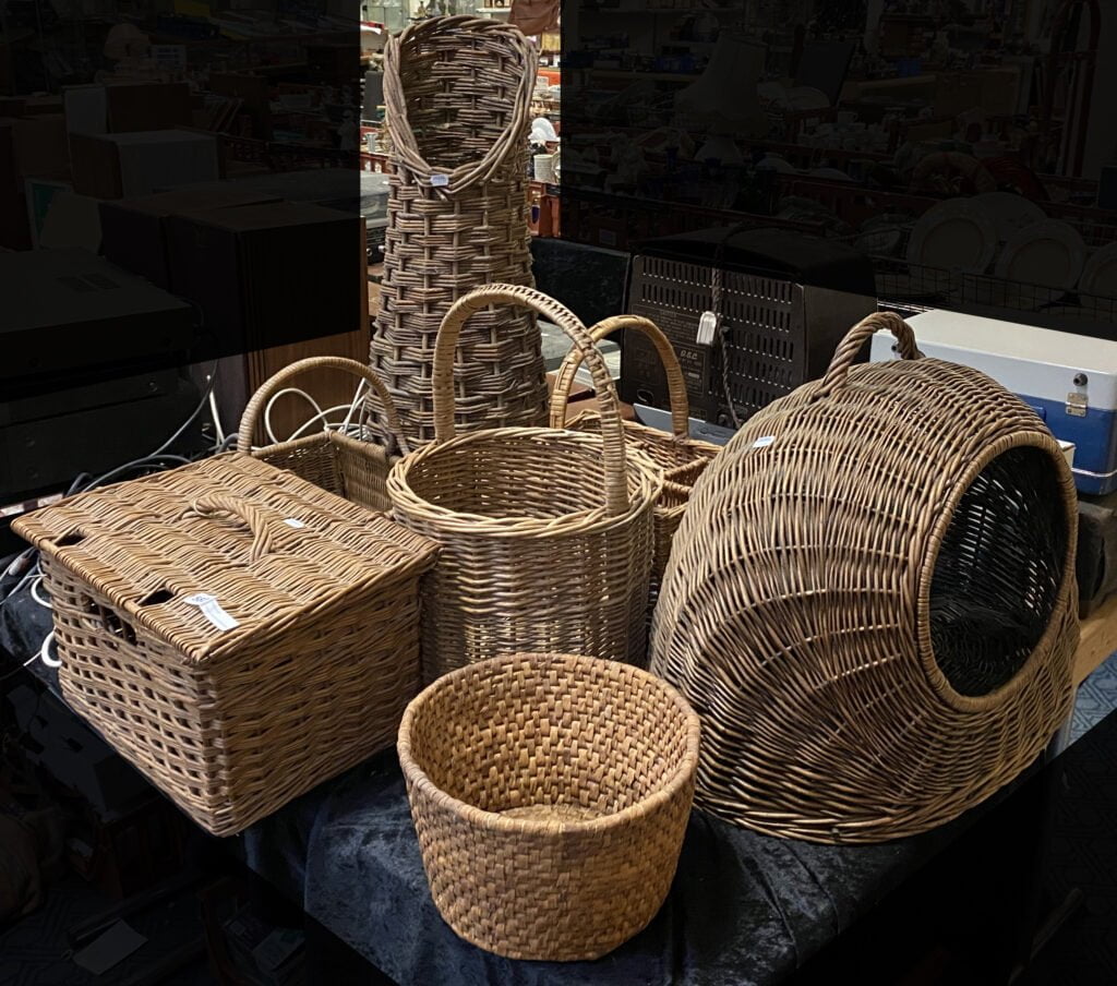 COLLECTION OF WICKER BASKETS Southgate Auction Rooms