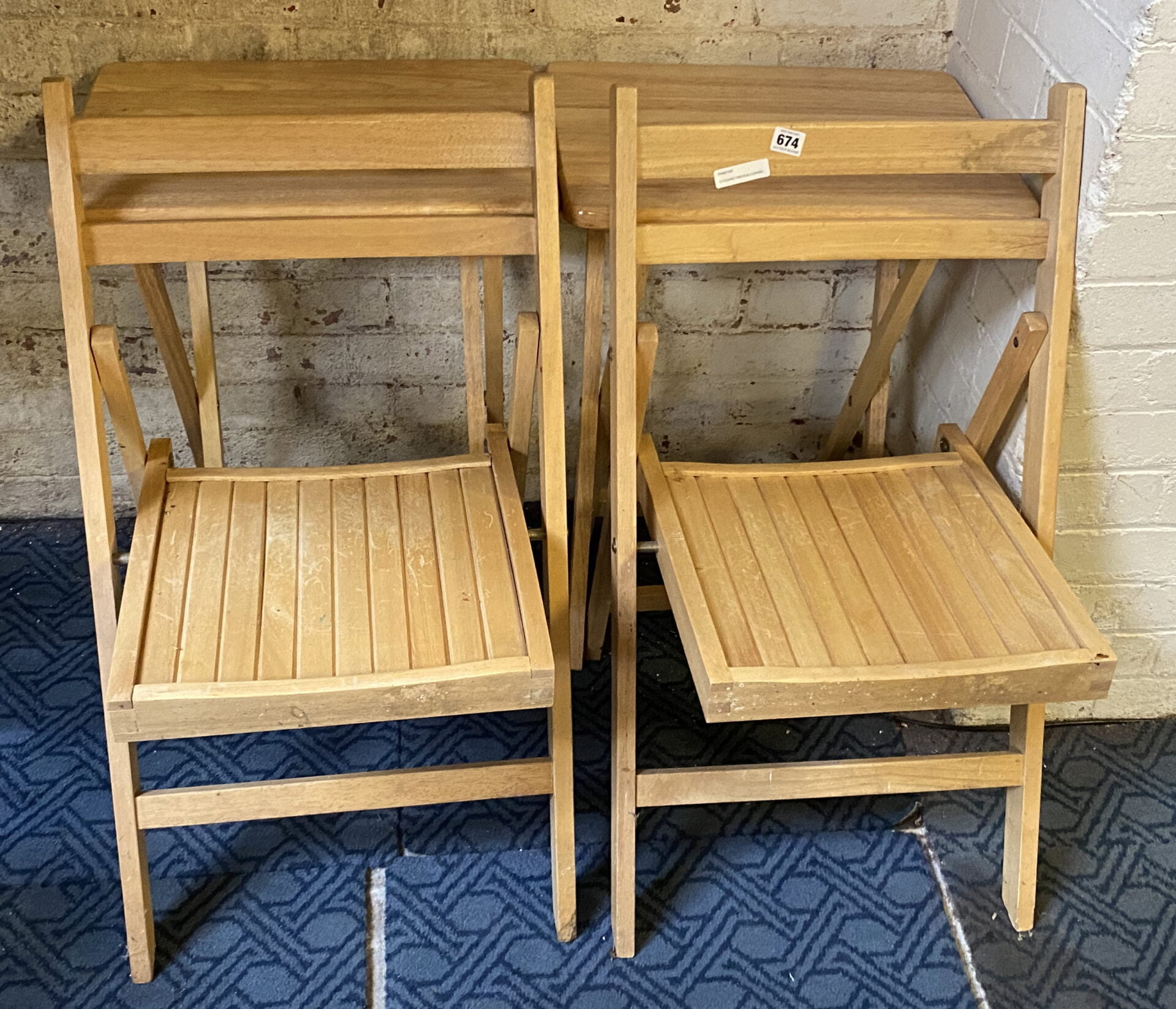2 FOLDING TABLES & 2 CHAIRS Southgate Auction Rooms