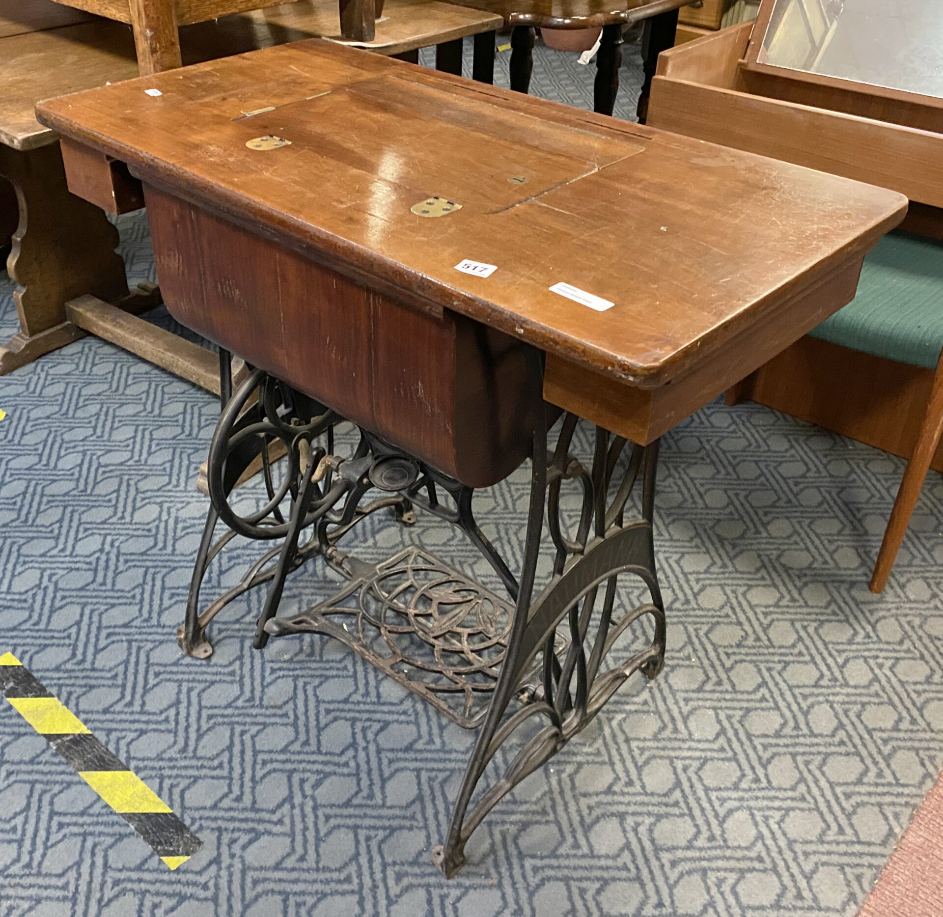 TREADLE SEWING TABLE Southgate Auction Rooms