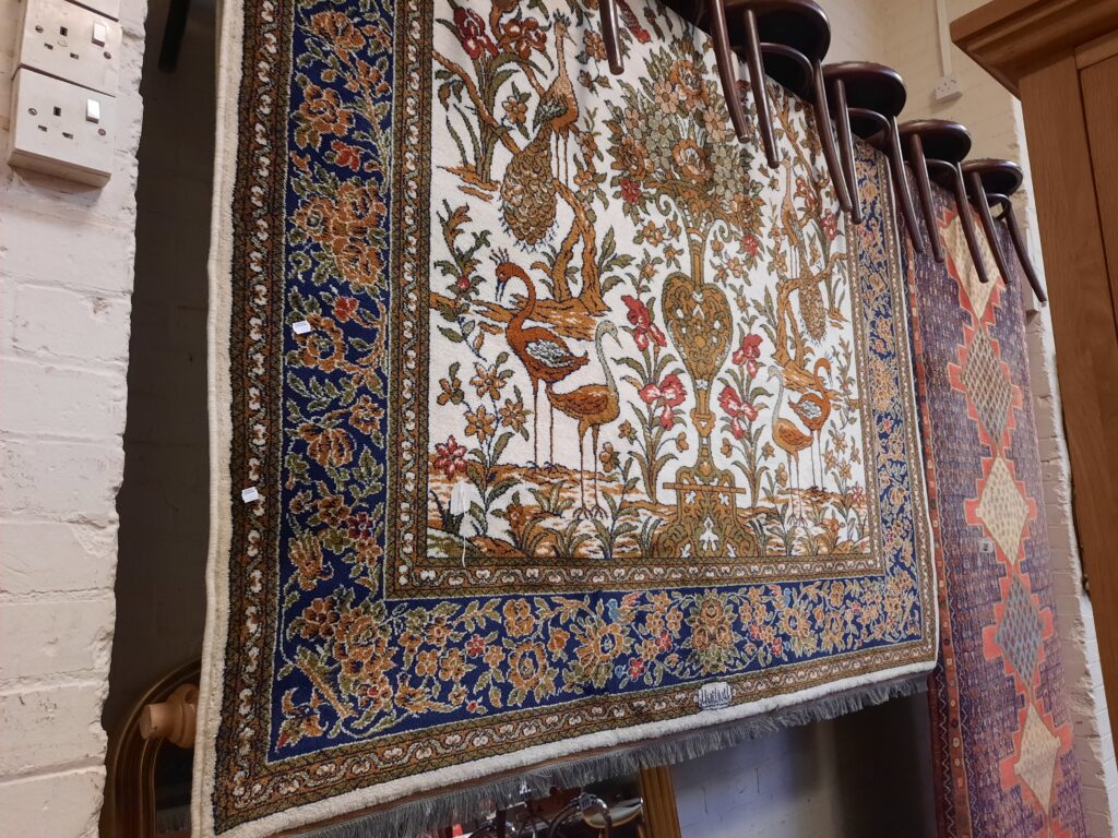 SIGNED TREE OF LIFE RUG Southgate Auction Rooms