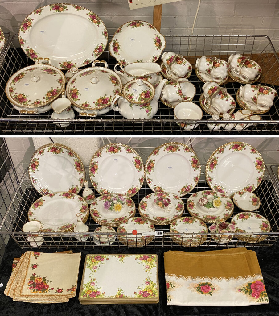 12 PIECE ROYAL ALBERT OLD COUNTRY ROSES CHINA & OTHER Southgate