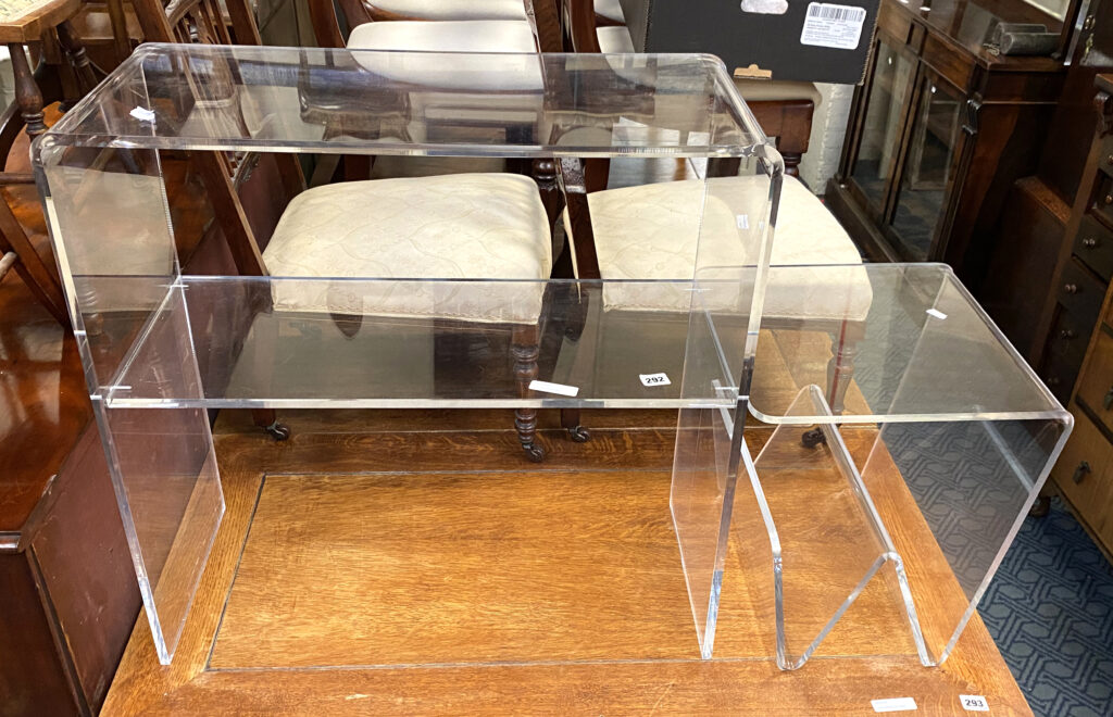 TWO PERSPEX ITEMS - Southgate Auction Rooms